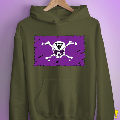 Lesbian Labrys Pride Pirate Flag Hoodie - Army